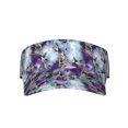 thumbnail image 2 of Kdxio Purple Marble Texture Print Sun Visor Hat Golf Visor Adjustable Velcro Outdoor Sports Cap for Men Women, 2 of 7
