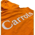 thumbnail image 3 of Carrots By Anwar Carrots Men's Wordmark Embroidered Full Zip Hoodie Sweatshirt (Small, Orange), 3 of 3