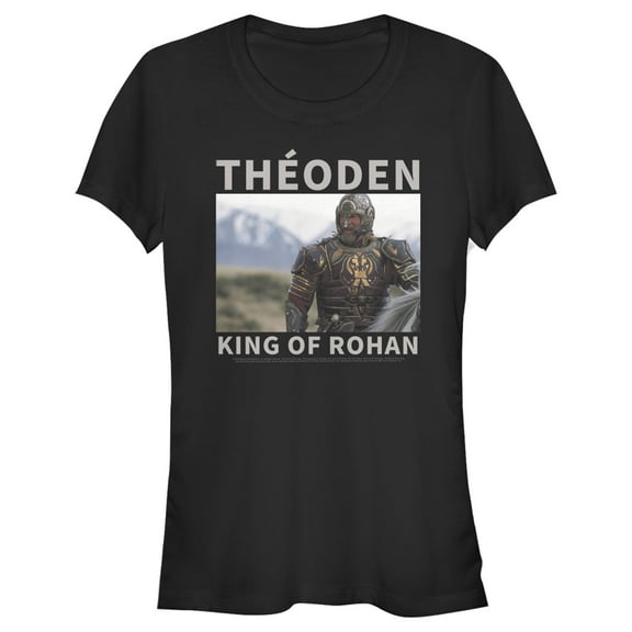 Junior's The Lord of the Rings Return of the King Theoden King of Rohan Graphic Tee Black Small