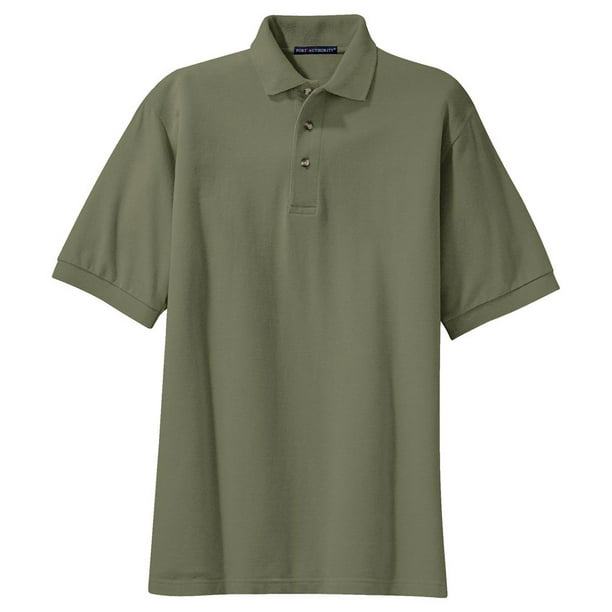 Port Authority K420 Men's Sort Sleeve Polo Shirt - Faded Olive 