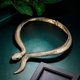thumbnail image 3 of Cadena de serpiente de estilo vintage para mujer en oro, 3 of 5