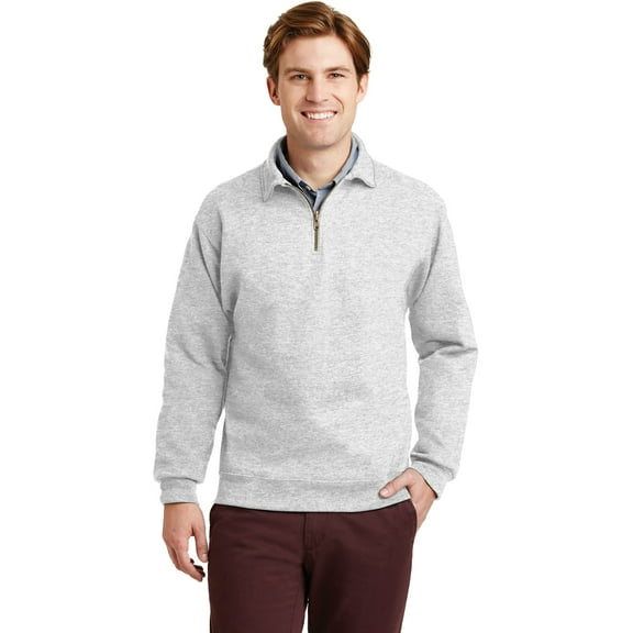 Jerzees Men's Super Sweats Quarter Zip Preshrunk Pullover