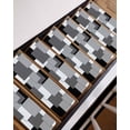 thumbnail image 7 of Stair Treads for Wooden Steps, Black Grey Peel and Stick Stair Treads with Adhesive, Middle Century Irregular Geo Abstract Art Non Slip Indoor Stairs Runner Rugs Mats for Elders Dogs 8"x30"4PCS, 7 of 7