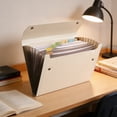 thumbnail image 1 of Carpeta archivadora tipo acordeón | Organizador de documentos de 12 bolsillos | Almacenamiento de papel A4 | Archivador de plástico expandible para oficina, hogar y escuela, 1 of 6