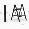 thumbnail image 5 of TOPTENG 2-Tier Foldable Aluminum Stepladder, Lightweight, Compact & Wide Design, 5 of 11