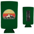 thumbnail image 2 of Retro Mountains Magnetic Slim Can Coolie (Kelly Green), 2 of 4