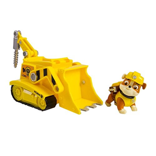 Pat' Patrouille - Bulldozer de Creusage Rubbles - Figurine et Véhicule