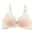 thumbnail image 1 of PENGXAING Wuffmeow Mode Femmes Aucune Trace de Couleur Unie Sans Acier Recueilli Soutien-Gorge, 1 of 3
