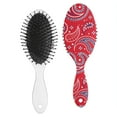 thumbnail image 2 of Ethnic Paisley Design Hair Brush - Ergonomic Handle & Flexible Bristles for Tangle-Free Styling - Gentle on All Hair Types, 2 of 6