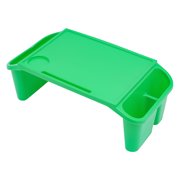 Kids Lap Desk 12-Pack, Portable Lap Tray for Kids, Rectangular Activity Table with Side Pocket, Durable PP Material, No Assembly Needed, for Toddlers Children Homeschool Classroom Daycare (Green)