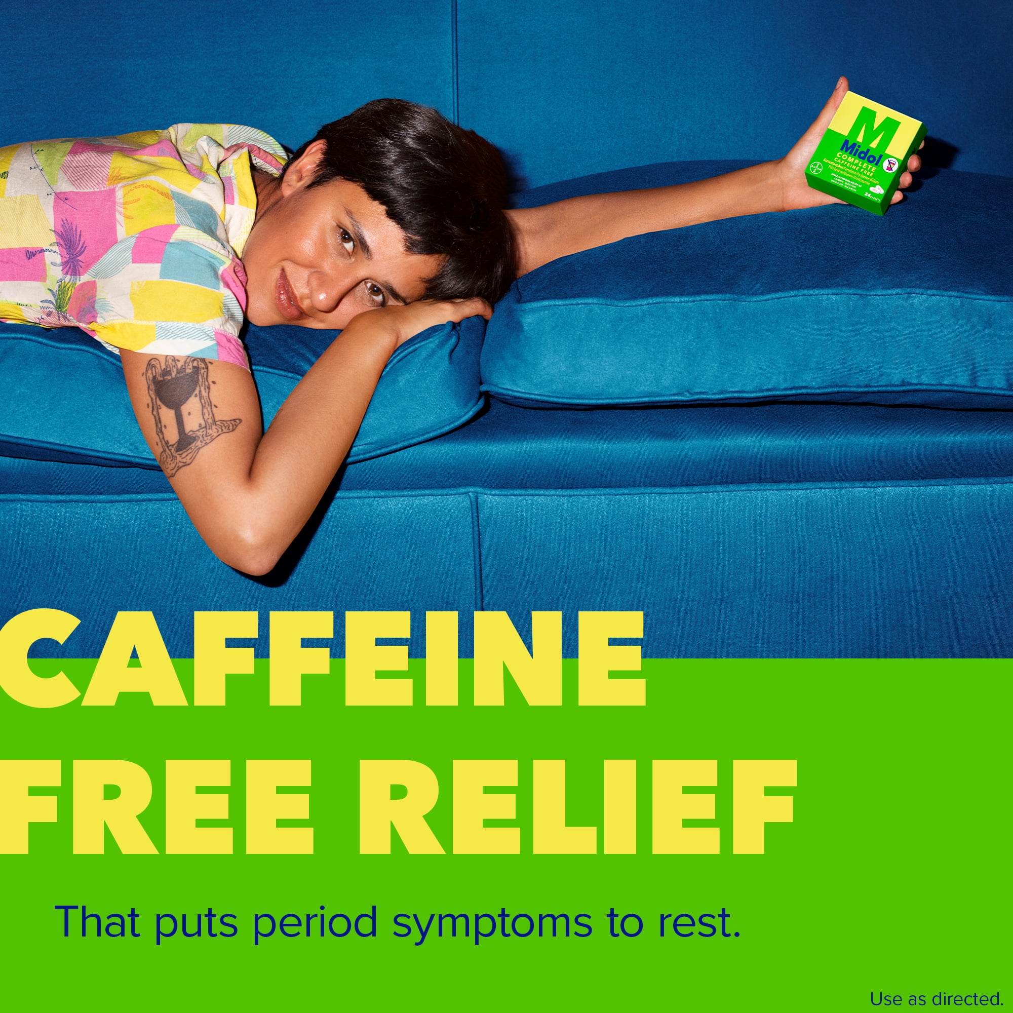 Midol Complete Caffeine Free Menstrual Pain Relief Caplets, 24 Count