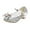 Z1-Silver, variant on Splozh Girl's Dress Shoes Glitter Rhinestone Bow Accent Mary Jane Kids Pumps,Pink 11