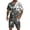 Gray, variant on Men's Retro Matching Set Summer Beach 2 Piece Outfits Button Down Shirts and Shorts Vacation Outfits