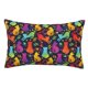 thumbnail image 1 of Fotbe Colorful Cats Funda de Almohada Decorativa Estilo Occidental, Lujo en Algodón, Fundas para Almohadas King, Cojín Estampado para Decoración del Hogar-14"x20", 1 of 6
