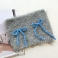 thumbnail image 3 of Women Fluffy Knit Beanie Hats Cute Bow Knot Cat Ear Hat Y2k Aesthetic Accessories Kawaii Stuff, 3 of 5