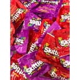 thumbnail image 2 of Fun Size Skittles Wild Berry & Original Variety Pack – 25+ Mini Packs, Resealable Bag, 1 lb (16 oz), 2 of 5