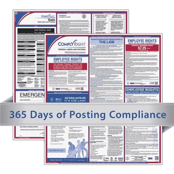 SP Richmonds 1592592 TFP Systèmes de Données Service d'Affiche de Droit du Travail, 1 An - Couleur Assortie