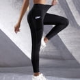 thumbnail image 4 of Women's High Waisted Leggings with Pockets Stretchy Yoga Workout Athletic Pants, 4 of 7