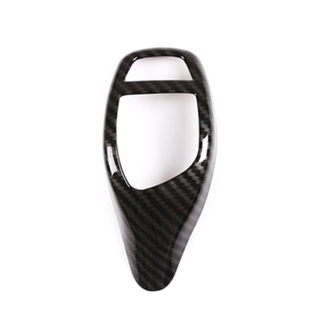 Sidaley Cubierta de cambio de marchas de automóvil, cubiertas de perilla autoadhesivas de grano de fibra de carbono, reemplazo para 1 serie F20 Type2 NO2 Sidaley VI015524-02B