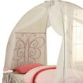 thumbnail image 5 of ACME Priya II Full Canopy Bed, White and Light Purple, 5 of 6