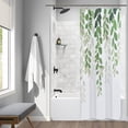 thumbnail image 6 of Green Plant Small Shower Curtain for Bathroom Watercolor Fren Eucalyptus Ivy Shower Curtain Vine Botanical Shower Curtain Garden Jade Green Spring Bath Curtain Christmas Xmas Bathroom Decor 36x72, 6 of 6