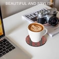 thumbnail image 6 of Red Boho Coasters Set of 6, Absorbent Coasters for Drinks, Vintage Ethnic Tribe Coaster for Desk Coffee Table Protection, Home Decor House Warming Gifts 4", 6 of 8