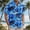 Blue, variant on Hawaiian Shirt Mens Short Sleeve Summer Beach Button Down Shirt Funny Palm Tree Printed Vacation Holiday Hawaiian Shirts Yellow S