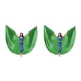 thumbnail image 2 of Cateissary Ala de danza del vientre Disfraces para adultos Accesorios de baile profesional para mujeres Festivales de carnaval de Halloween Verde 2piezas, 2 of 6