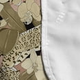 thumbnail image 4 of Savannah Microwave Oven Cover, Jaguars Resting on Exotic Hibiscus and Orchids Flora Tropical Jungle, Water Resistant Organizer with Pockets for Kitchen, 36" x 12", Pale Khaki Rose Beige, by Ambesonne, 4 of 4