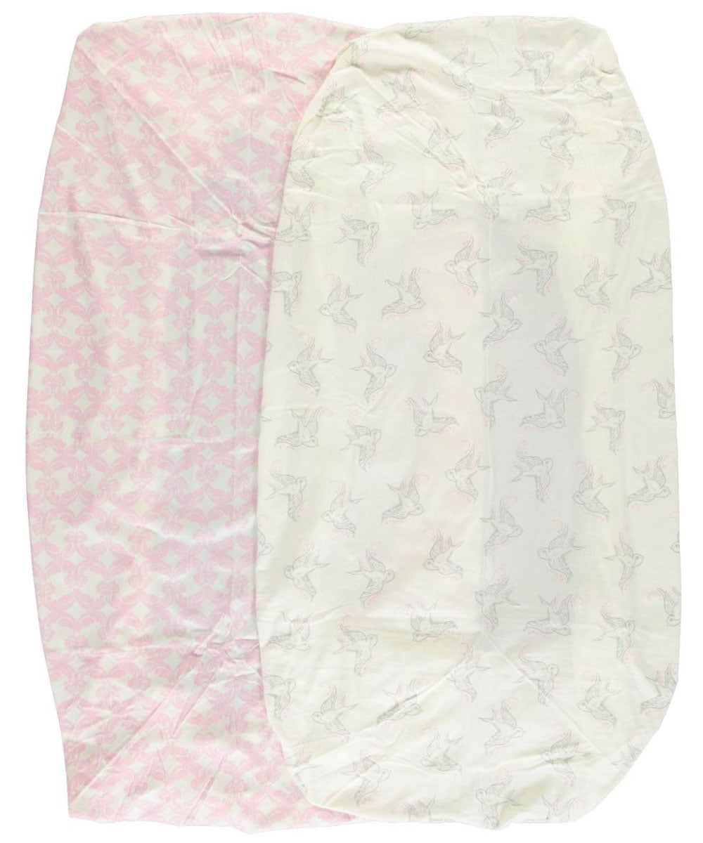 Touched by Nature Baby Girl Organic Cotton Crib Sheet, Bird, One Size