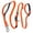 Orange, variant on 39.4-53 Inch Dog Leash, Bungee Shock Absorption Leash with 2 Handles, Quick Release Metal Clip, Car Seatbelt, No Pull Training Lead for Large Medium Dogs, Dog Training Bungee Leash