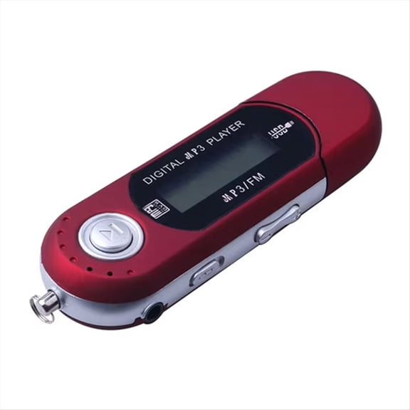 Portable USB MP3 Player Music Digital LCD Screen Bluetooth FM Radio Multifunction Red ywm58