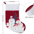 thumbnail image 2 of Snowman Christmas Stocking 53 Inch Xmas Stock for Family Holiday Christmas Party Decor, 2 of 4