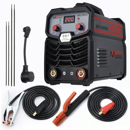 Amico ARC-200DC, 200 Amp Professional Stick Arc TIG Welder, Use E6010 E6011 E6013 E7014 E7018 etc. 80% Duty Cycle