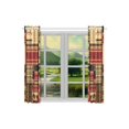 thumbnail image 3 of Mkhert African Pattern Blackout Window Curtain Kitchen Curtain 26X39 Inch, 2 Panels, 3 of 3