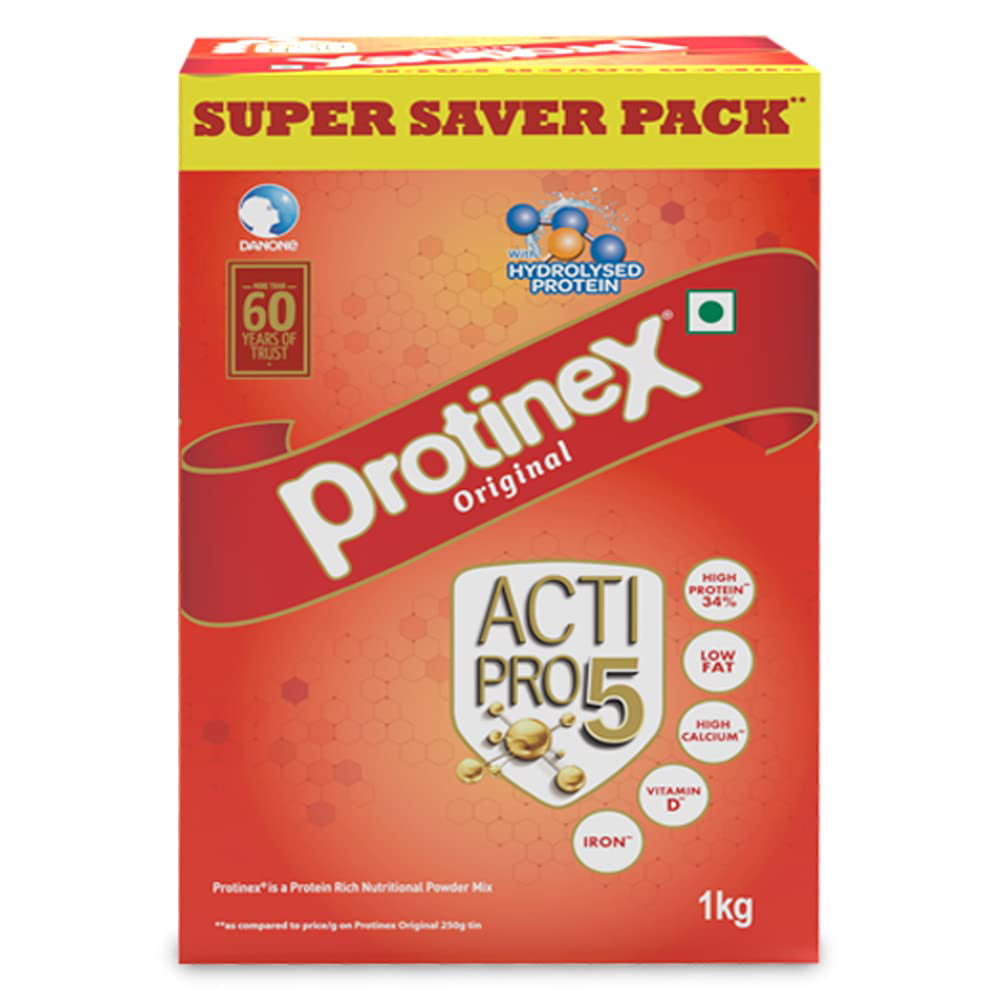 Protinex Original Health And Nutritional Drink Mix For Adults with High  protein & 8 Immuno Nutrients, 1 Kg 