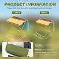 thumbnail image 2 of Portable Stool for Mountaineering and Hiking, 2025 New Lightweight Foldable Stool with Carrying Bag, Outdoor Footstool for Picnic Hiking Fishing (Black, Large), 2 of 10