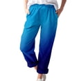 thumbnail image 1 of B91xZ Pantalon Large pour Femmes Taille Haute Extensible Cargo pour Femmes, Bleu Foncé 4TG, 1 of 4