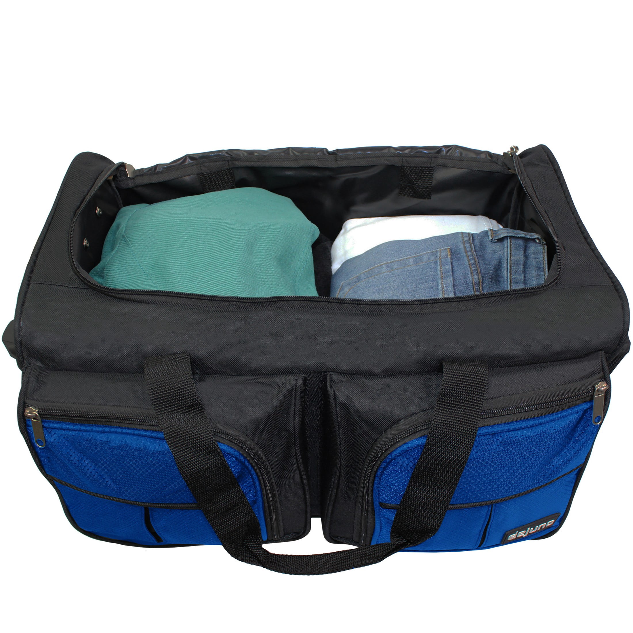 Hipack 28-Inch Heavy Duty Rolling Duffle Bag - Blue