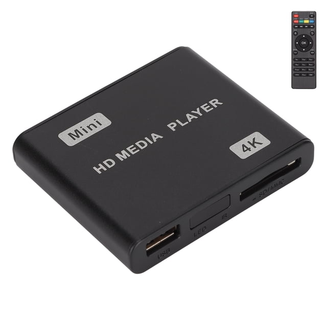 Reproductor multimedia 4K HD, reproductor de video Full HD fácil automático 100-240V para el hogarMovies Fyydes Descripción de la referencia