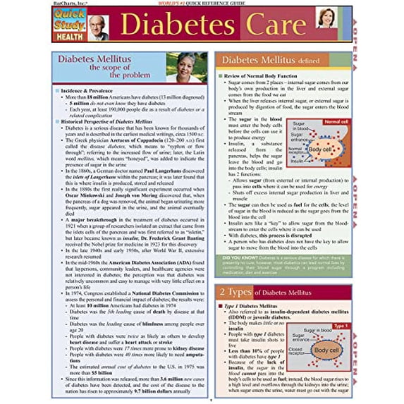 Pre-Owned Diabetes Care (Quick Study Health), 9781423203698, 1423203690, Paperback, 1 edition