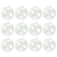 thumbnail image 1 of 15 bolas de plástico transparente de 5 cm rellenables, esferas huecas, adornos colgantes para Navidad, decoración para fiestas y bodas., 1 of 5