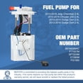 thumbnail image 6 of E7280M Fuel Pump Module Assembly Compatible with Chrysler 200 & Dodge Dart & Jeep Cherokee 2.0L 2.4L L4 2013 2014 2015 2016, Replaces P77057M, FG1560, 6 of 7