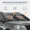 thumbnail image 7 of Picia Black Dragon Cliff Dawn 2 Piece Car Windshield Sun Shade Foldable | Foldable Sun Shield for Front Window Blocks UV Rays and Keeps Your Vehicle Cool-Medium, 7 of 7