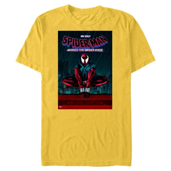 Marvel Spider-Man: Across the Spider-Verse Ben Reilly Poster - Short Sleeve Blended T-Shirt for Adults - Customized-Yellow
