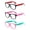 Multicolor2, variant on ALWAYSUV 3 Pack Boys Girls Blue Light Blocking Glasses Square Eyeglasses Frame Anti Blue Ray Computer Game Glasses for Kids/Teens Set5