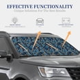 thumbnail image 3 of Goofa Blue Leaves A Pattern 2 Piece Car Windshield Sun Shade Foldable | Front Windshield Shade for Sun, Heat and UV Rays | Sunshade for Car Front Window-Large, 3 of 7