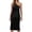 Black, variant on GPOECD Women's Sexy Fashion Striped Knitted Beach Bikini Cover Up Summer Casual Dress Family Matching Outfit Black,Parents-M