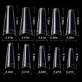 thumbnail image 4 of 500 Pcs Faux Ongles Style Français Demi-Couverture Faux Ongles, 4 of 9