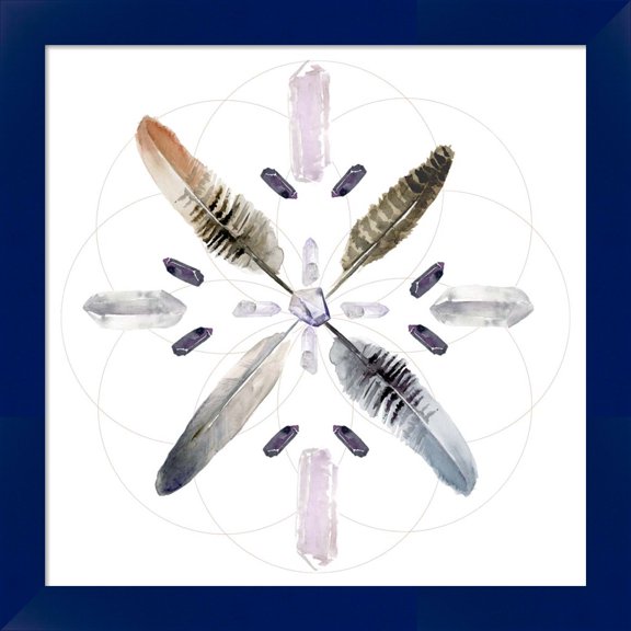 Great Art Now Crystal Matrix I by Jennifer Parker, Framed Wall Art, 14W x 14H